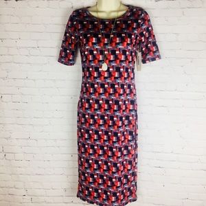 SOFT Knit LuLaRoe Julia T shirt Dress EASY & COMFY sheath size XXS 00-2 form fit